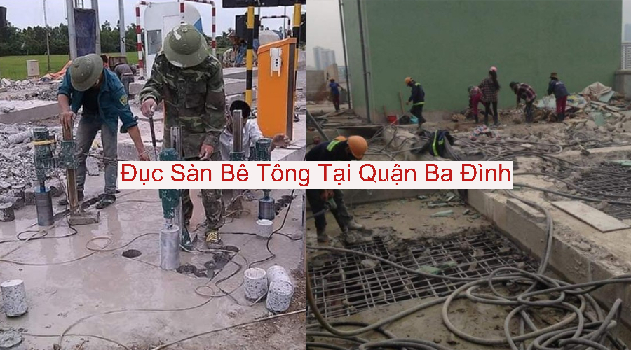 Đục Sàn Bê Tông Cho Anh Sơn Quận Ba Đình