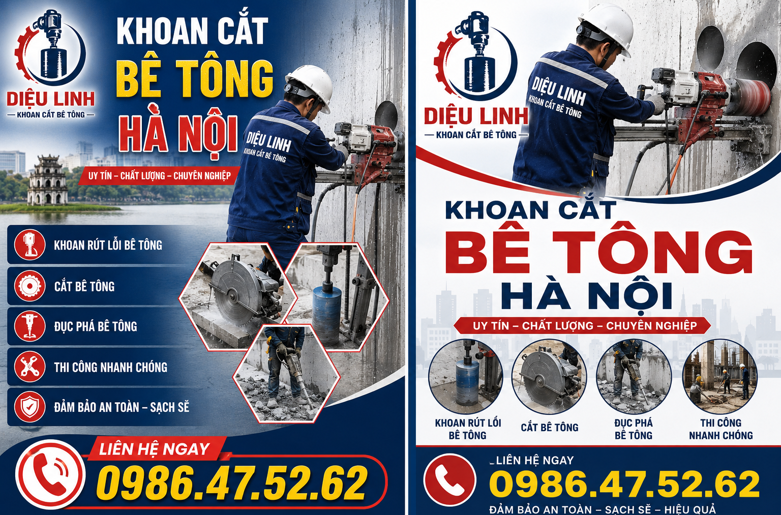 Khoan Cắt Bê Tông Diệu Linh