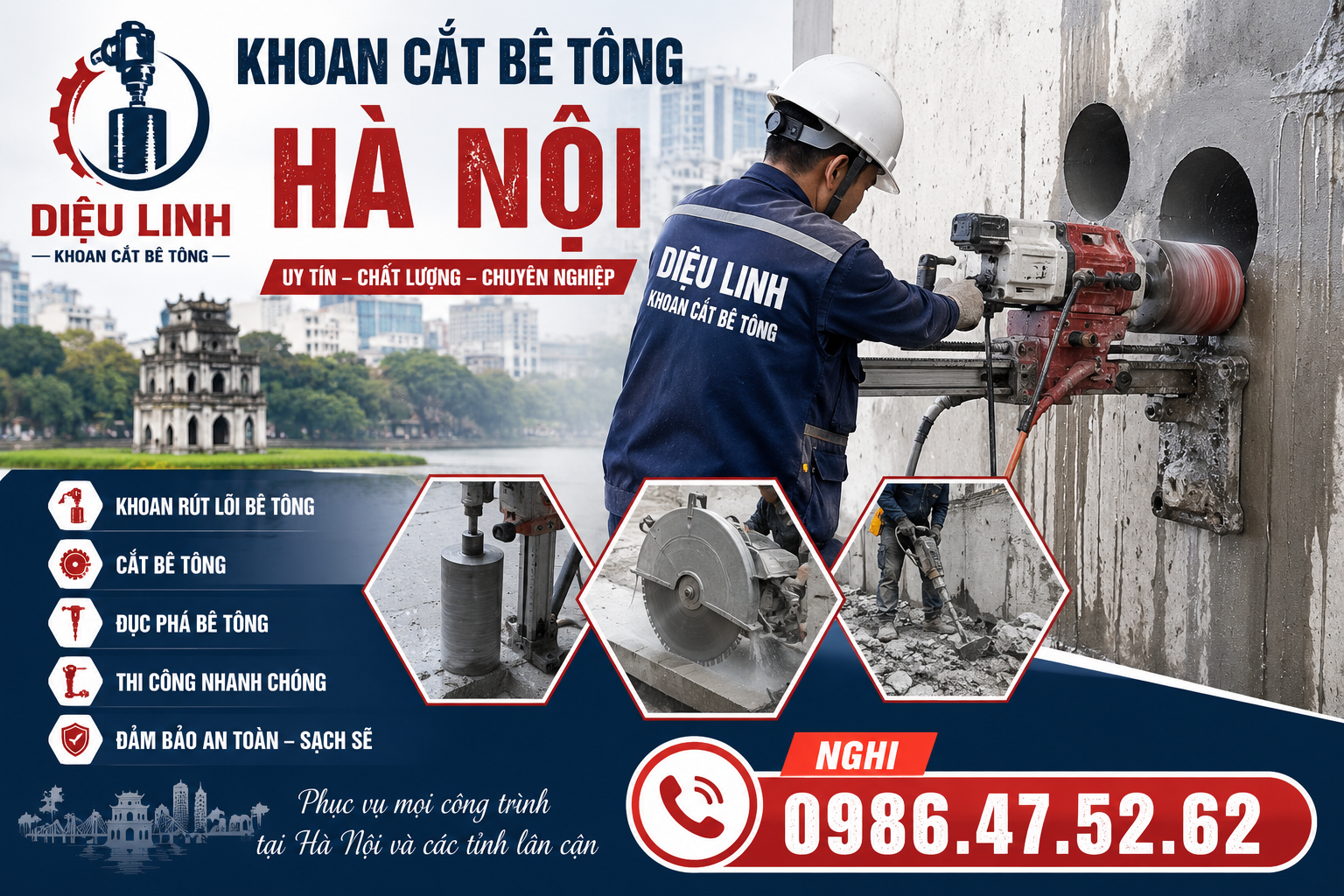 Khoan Cắt Bê Tông Tại Hà Nội