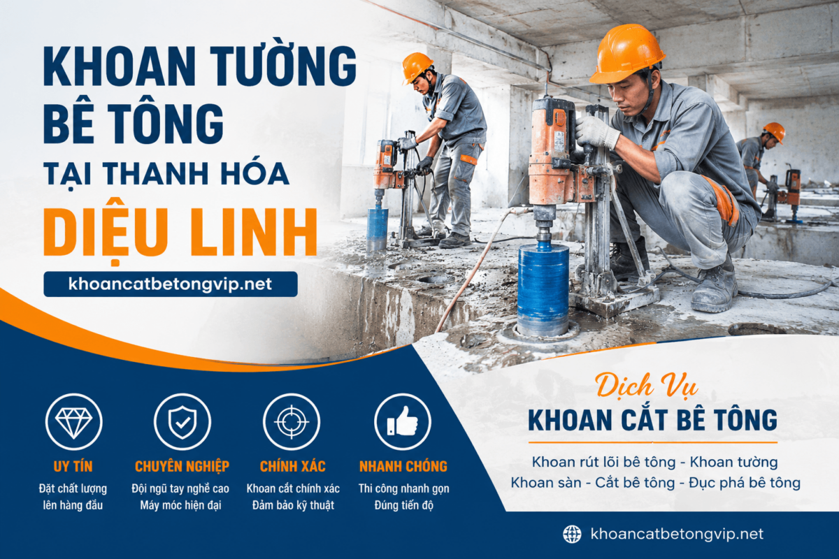 Khoan Cắt Bê Tông Diệu Linh