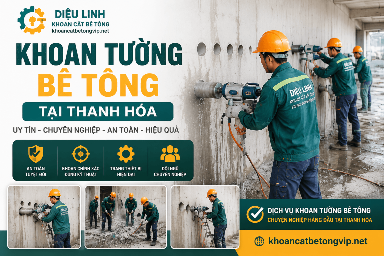 Khoan Tường Bê Tông Uy Tín