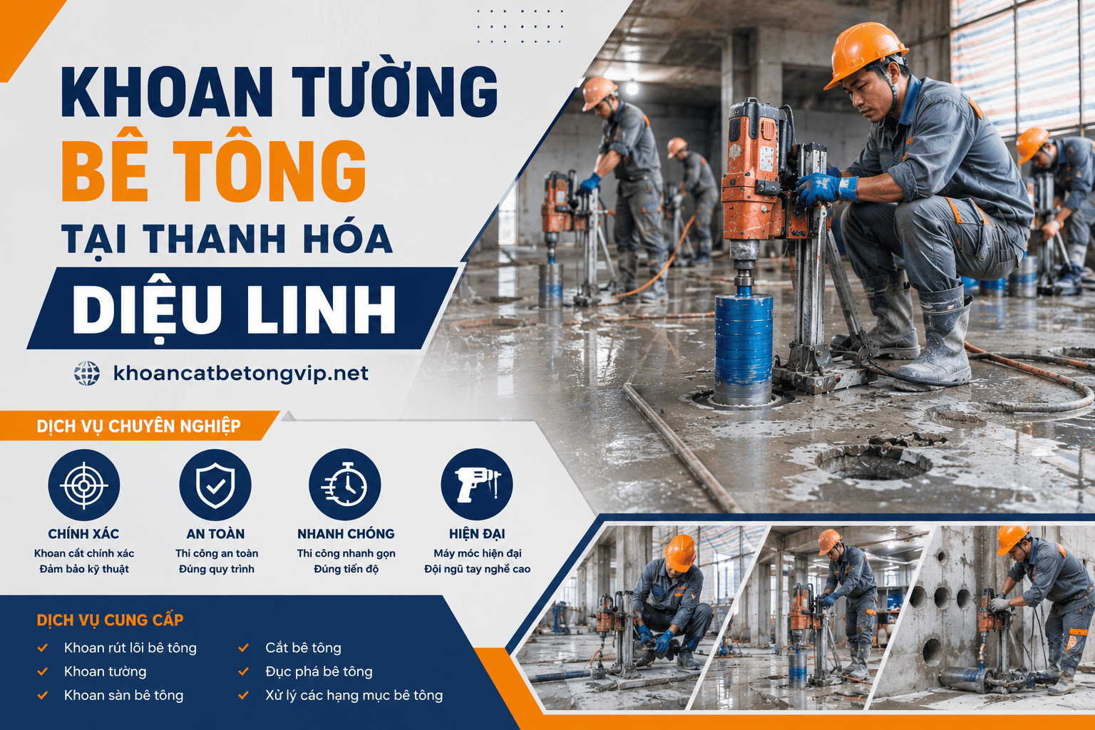 Khoan Tường Bê Tông