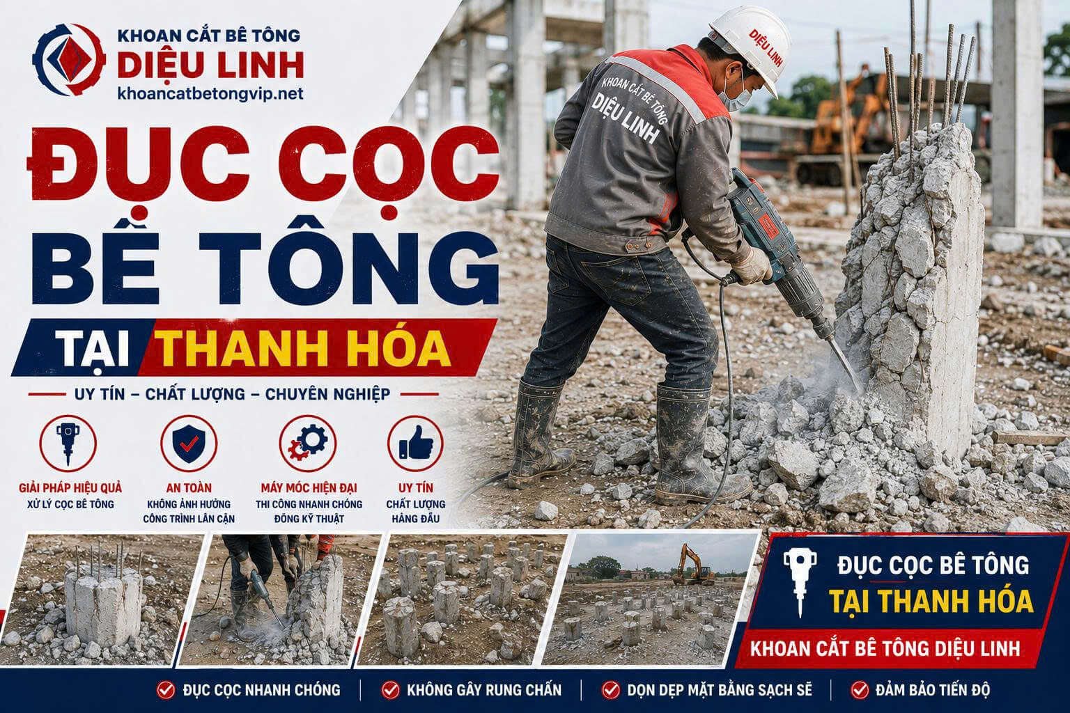 Đục Cọc Bê Tông Thanh Hóa
