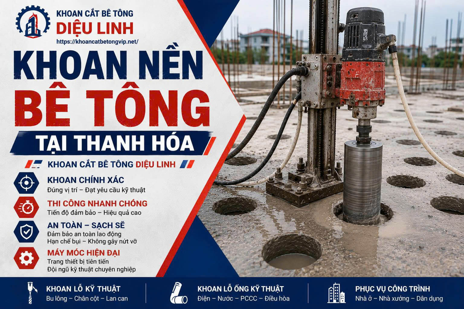 Khoan Nền Bê Tông Thanh Hóa
