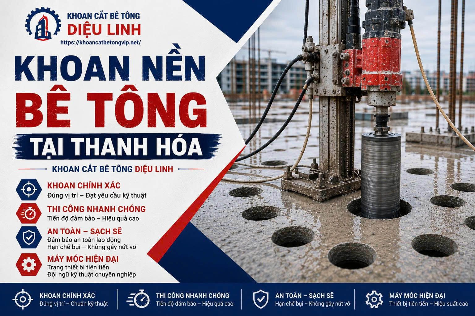 Khoan Nền Bê Tông