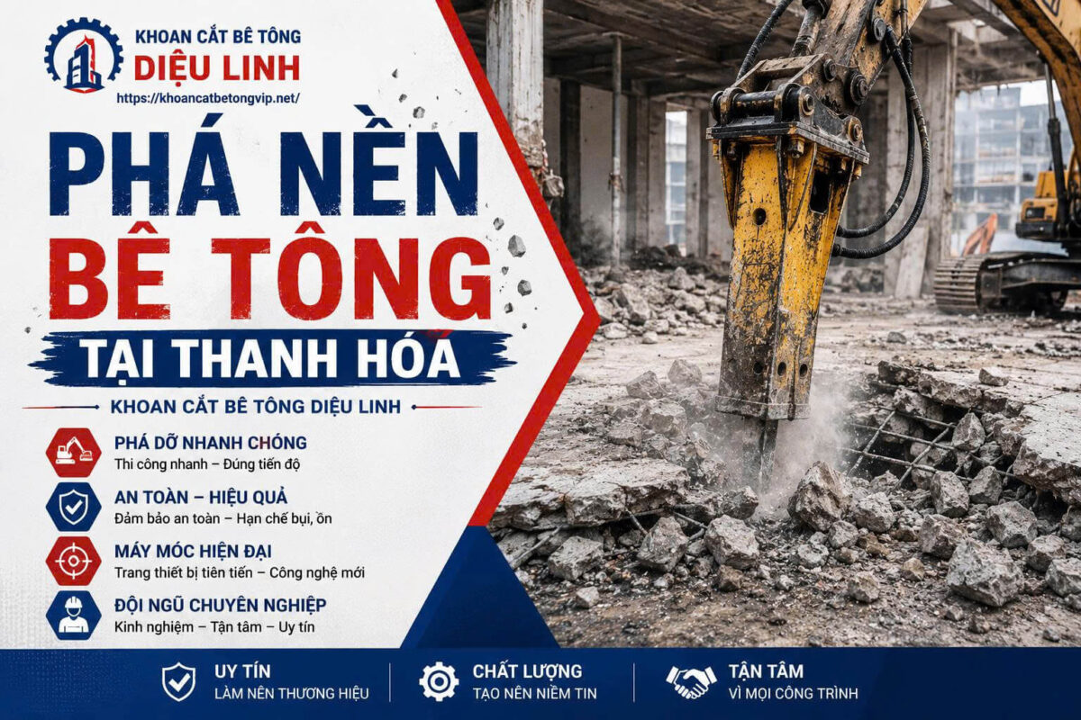 Khoan cắt bê tông Diệu Linh