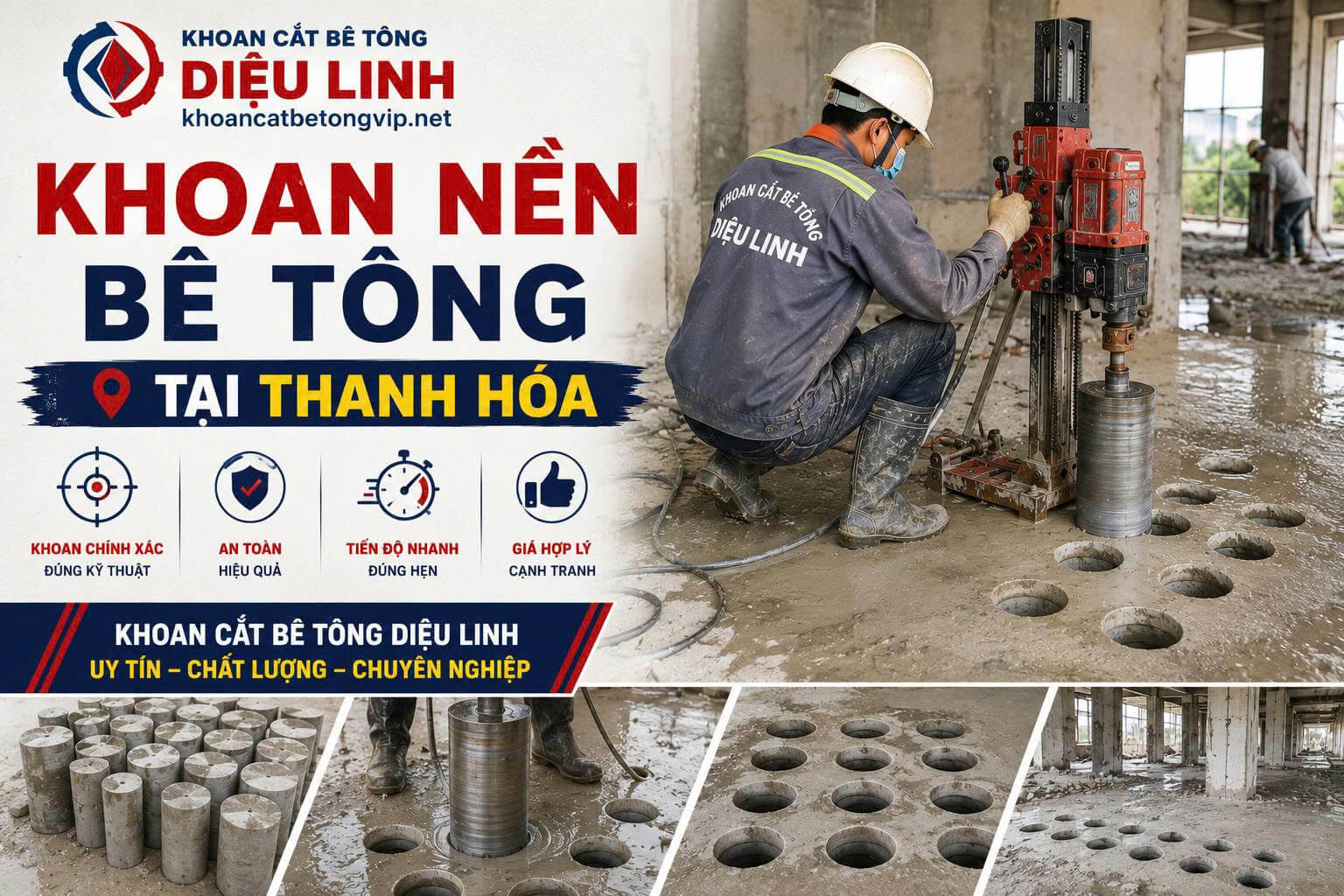 Khoan cắt bê tông Diệu Linh