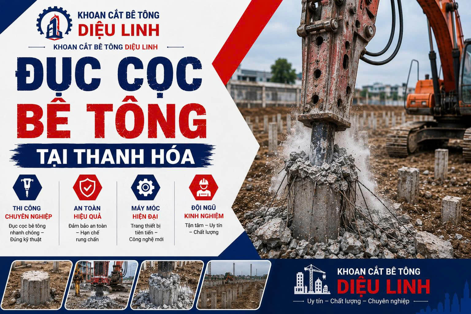 Khoan cắt bê tông Diệu Linh