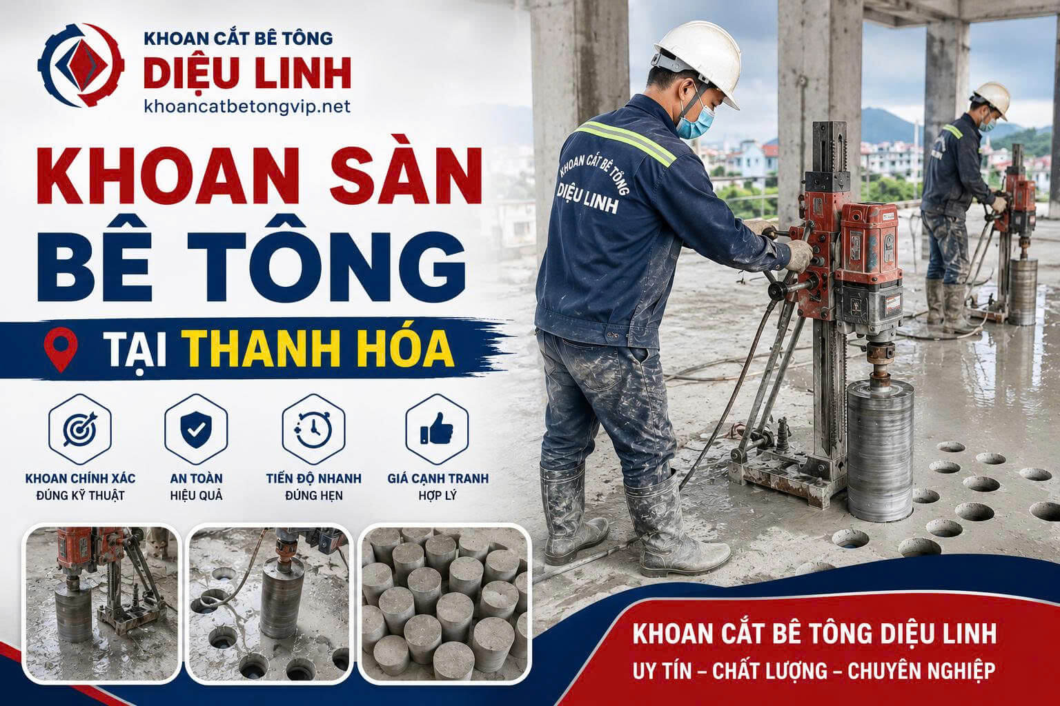Khoan cắt bê tông Diệu Linh