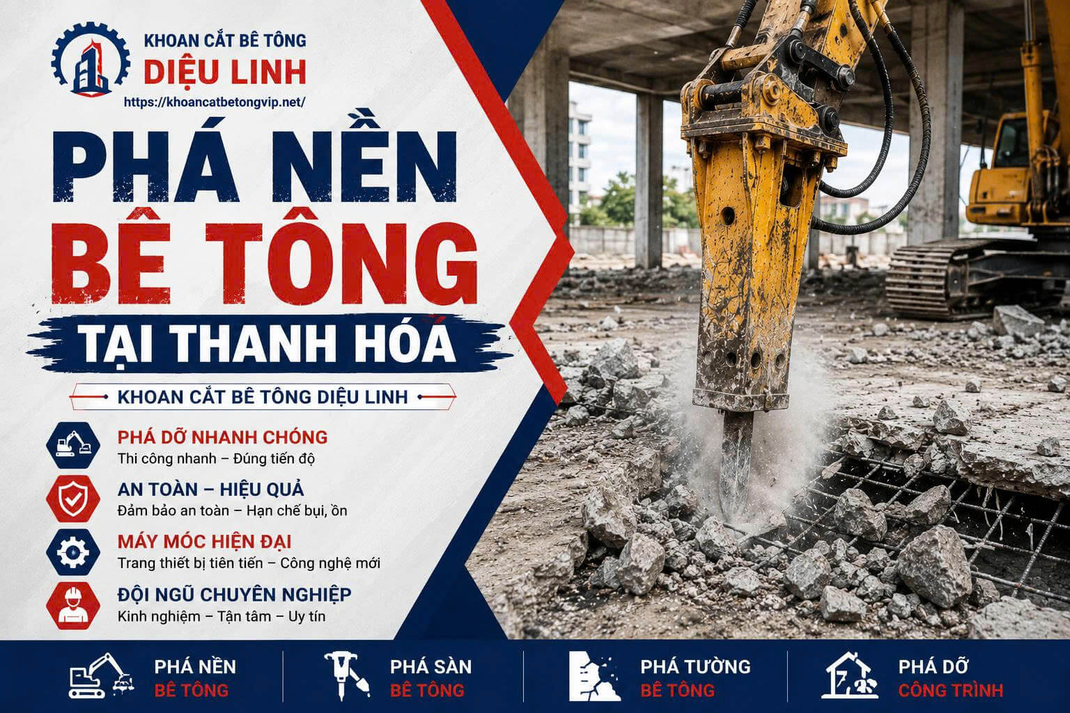 Phá Nền Bê Tông