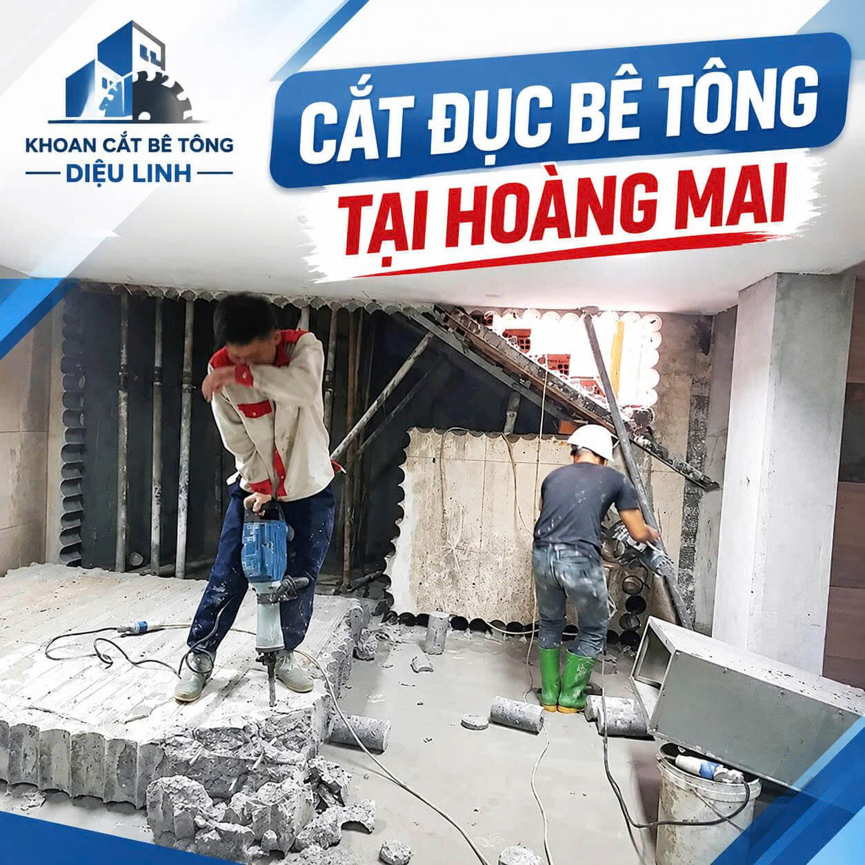 Cắt Đục Bê Tông ở Hoàng Mai