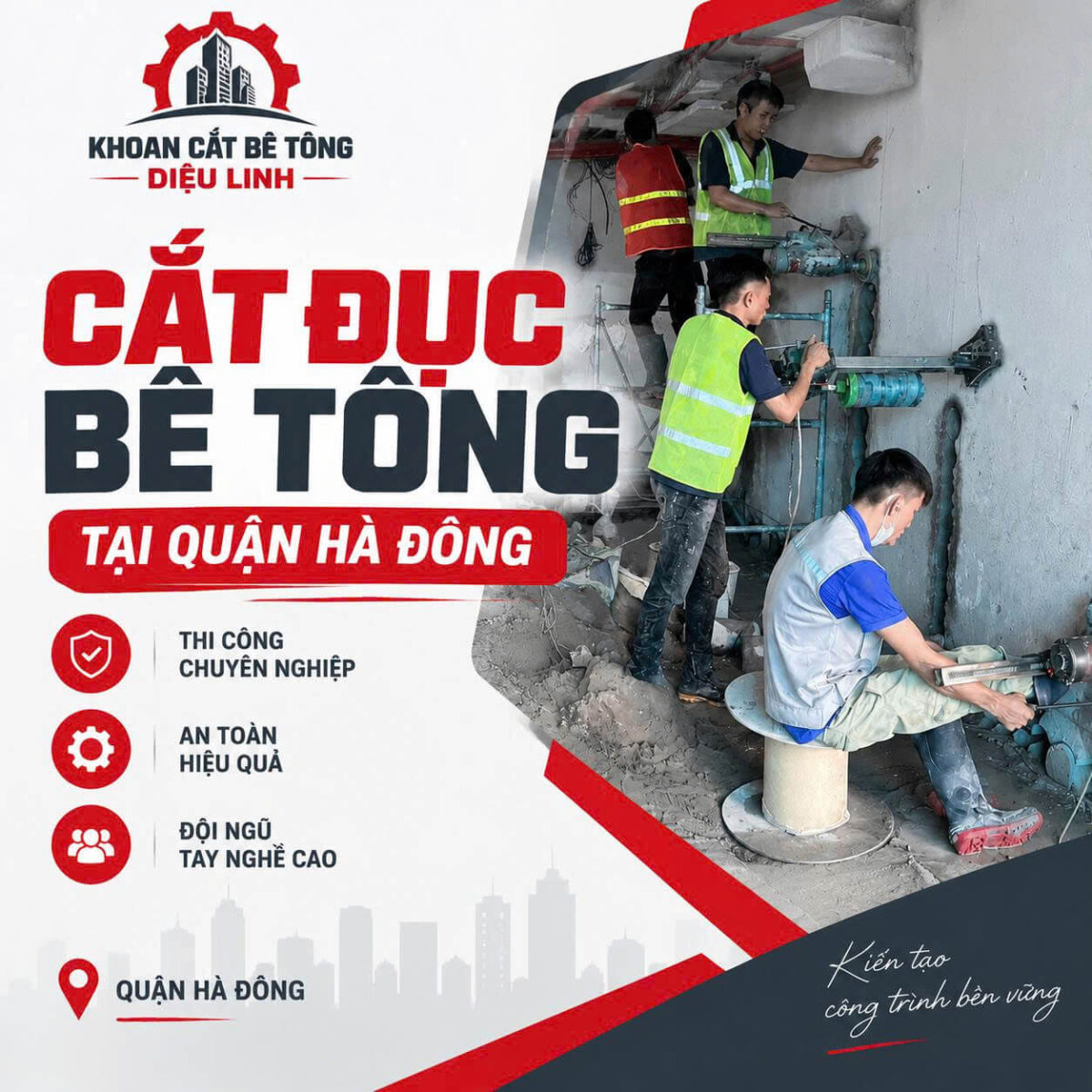Khoan cắt bê tông Diệu Linh