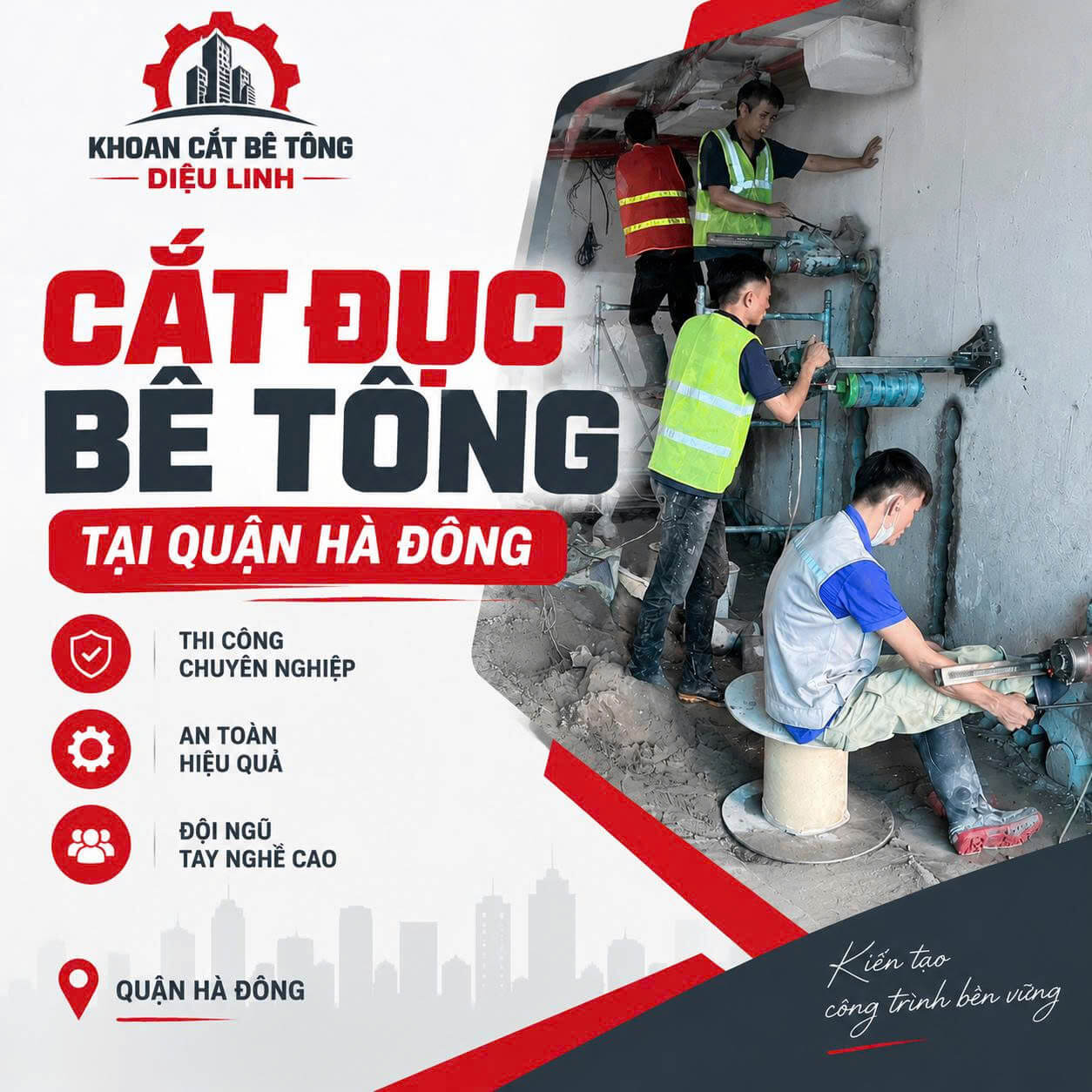 Khoan cắt bê tông Diệu Linh