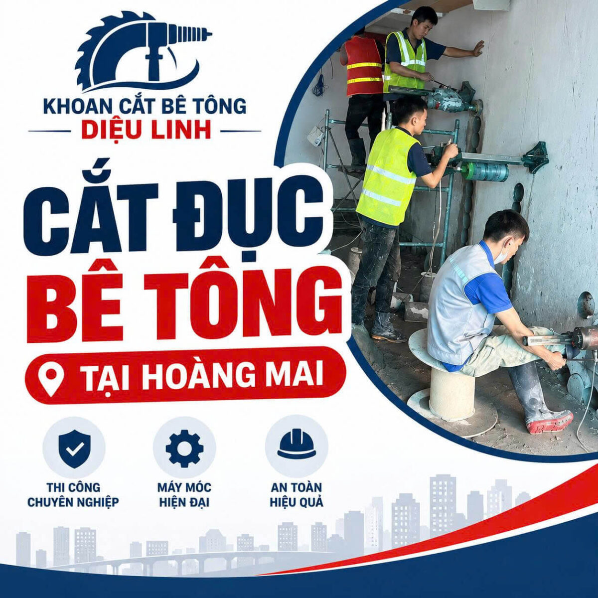 Khoan cắt bê tông diệu linh